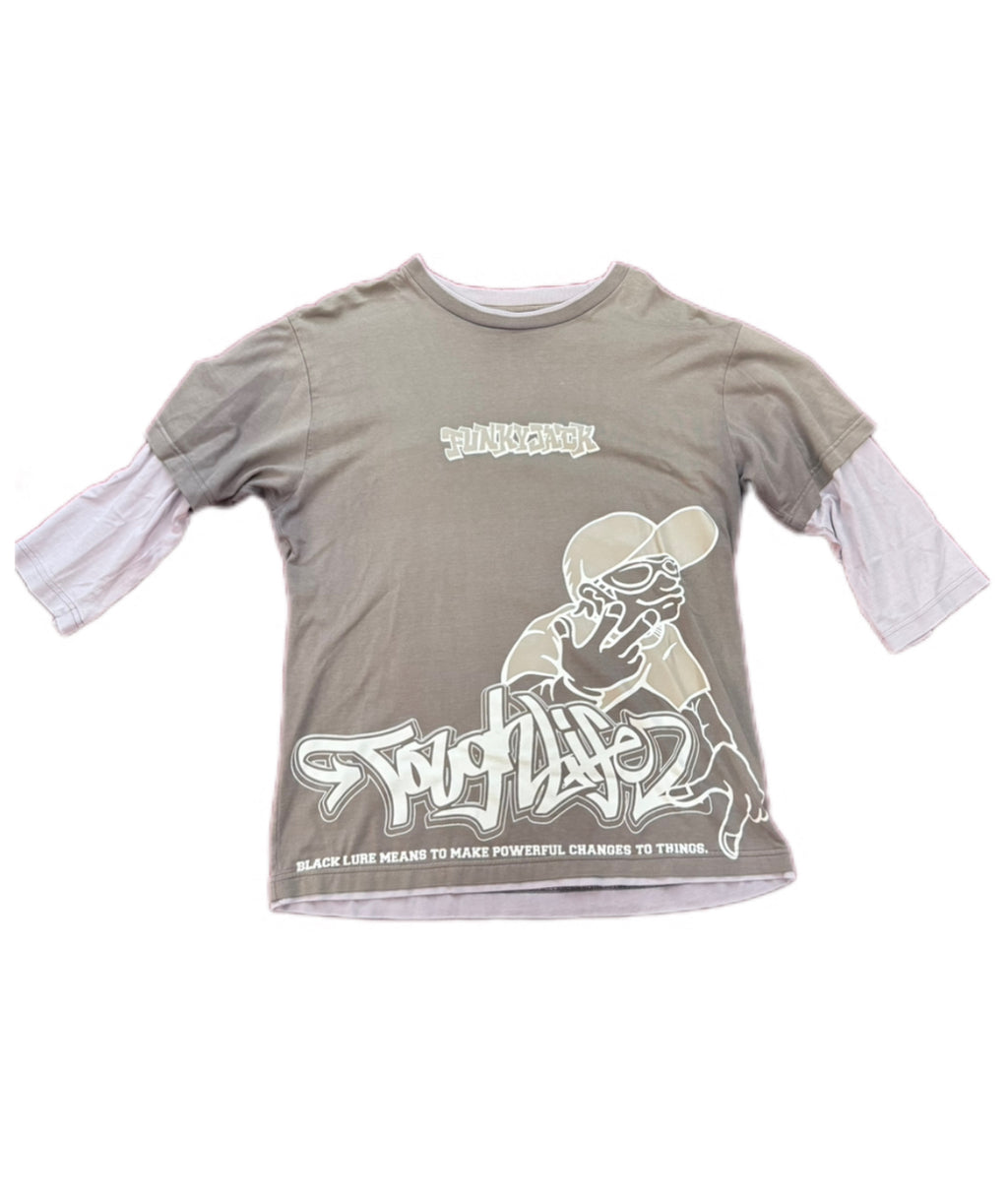 Tough Life "Black Lure" Layered Tee
